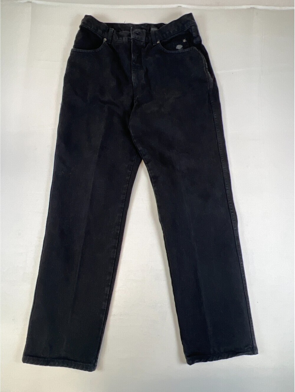 Harley Davidson Men 34x30 Black Traditional Denim Jeans Pants Made in USA
